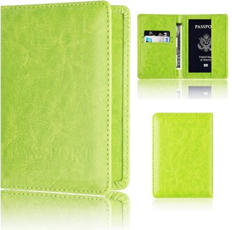 Transer unisex Paspoorthouder Protector Wallet Visitekaartje Zachte Paspoort Cover Retro effen kleur S25 30 GN