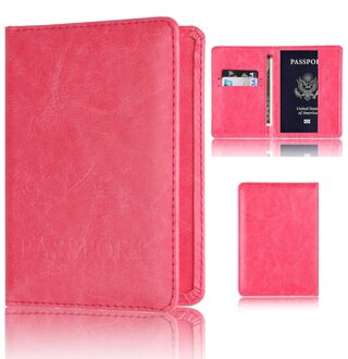 Transer unisex Paspoorthouder Protector Wallet Visitekaartje Zachte Paspoort Cover Retro effen kleur S25 30 heet