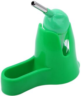 Transfer Pet Feeding Kleine Dier Automatische Water Fles Dispenser Huisdieren Voedsel Feeder Bowl Voor Hamster Eekhoorn Dierbenodigdheden groen