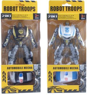 Transformeerbare robot/auto kunststof verschillende