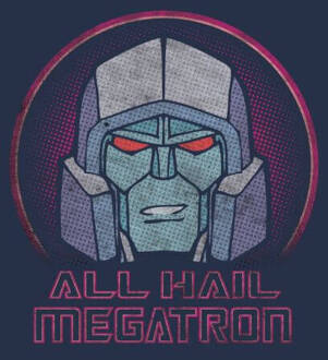 Transformers All Hail Megatron Women's T-Shirt - Navy - S Blauw
