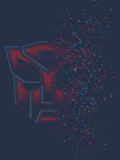 Transformers Autobot Fade Hoodie - Navy - L