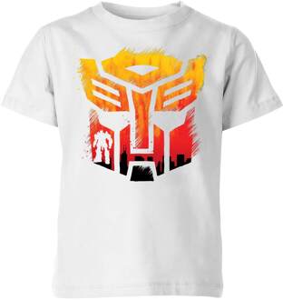 Transformers Autobot Symbol Kids' T-Shirt - White - 146/152 (11-12 jaar) Wit - XL