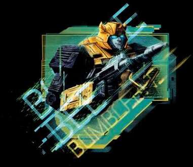 Transformers Bumble Bee Glitch Unisex T-Shirt - Zwart - 4XL