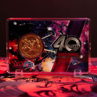 Transformers Collectable Coin 40th Anniversary 24k Gold Plated Edition 4 cm