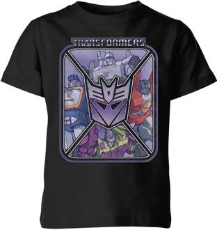 Transformers Decepticons Kids' T-Shirt - Black - 146/152 (11-12 jaar) Zwart - XL