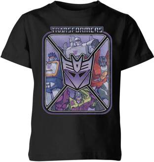 Transformers Decepticons Kids' T-Shirt - Black - 98/104 (3-4 jaar) Zwart - XS