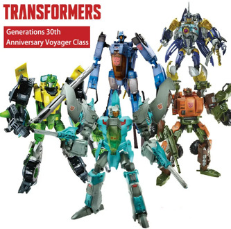 Transformers Generations 30th Anniversary Voyager Class Autobot Roadbuster Whirl Brainstorm Sky-Byte Action Figure Model Toy