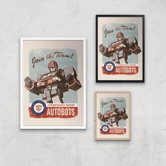 Transformers Join The Team Art Print - A4 - Print Only Meerdere kleuren