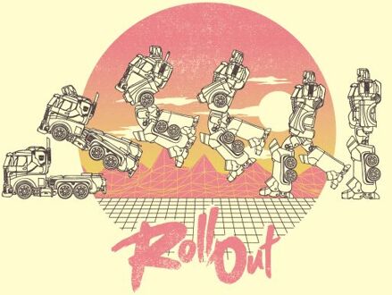 Transformers Roll Out t-shirt - Witte vintage wash - XL