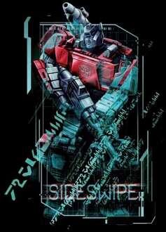 Transformers Sideswipe Tech Unisex T-Shirt - Zwart - 5XL