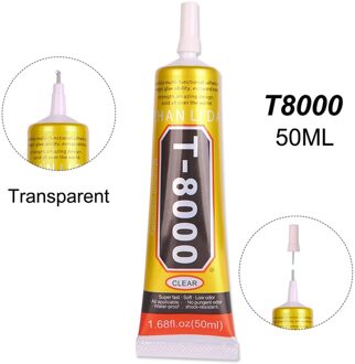 Transparant 50Ml B7000 Lijm T8000 Lijm Component Stof Epoxy Hout Textiel Sterke Super Zwart T7000 Telefoon Glas Reparatie E8000 T8000 50ML doorzichtig