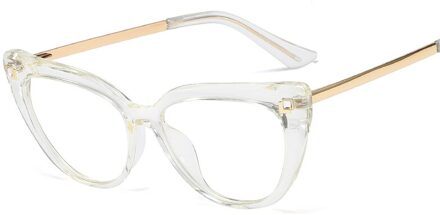 Transparant Cat Eye Rode Brilmontuur Vrouwen Mode Anti Blauw Licht Computer Bril Vrouw Optische Brillen Frames Spektakel