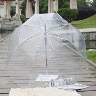 Transparant Clear Bubble Koepel Vorm Paraplu Outdoor Winddicht Paraplu Prinses Wieden Decoratie