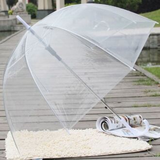 Transparant Clear Bubble Koepel Vorm Paraplu Outdoor Winddicht Paraplu Prinses Wieden Decoratie