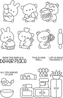 Transparant Clear Stempel En Stansmessen Dier Diy Siliconen Afdichtingen Scrapbooking / Card Making/Fotoalbum Decoratie postzegel