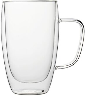 Transparant Glas Koffie Melk Whisky Thee Bier Dubbele Creatieve Hittebestendige Cocktail Vodka Wijn Mok Drinkware Tumbler Cups 401-450ML