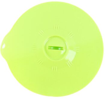 Transparant Groen Siliconen Deksel-Kom Pan Kookpot Deksel Siliconen Pan Spill Stopper Cover Ronde Keuken Gadgets