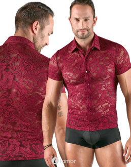 Transparant Kanten Overhemd, SJ2161966 - Maat:: S