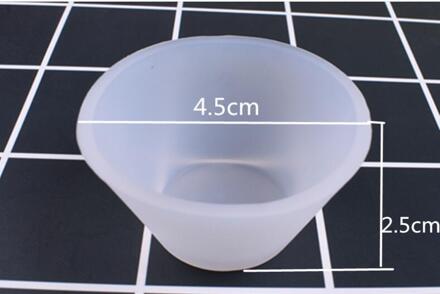 Transparante 1X100ML Siliconen maatbeker Split cup Hars Siliconen Mal handgemaakte DIY Sieraden Maken tool epoxyhars cup groot