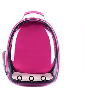 Transparante Ademend Huisdier Draagtas Draagbare Kat Hond Zak Draagbare Outdoor Reizen Rugzak Huisdieren Carrying Kooi Dierbenodigdheden roos rood