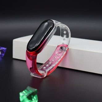 Transparante Armband Voor Xiaomi Mi Band 5 Sport Band Horloge Siliconen Polsband Voor Xiaomi Mi Band 5 Armband Miband 5 Band 2