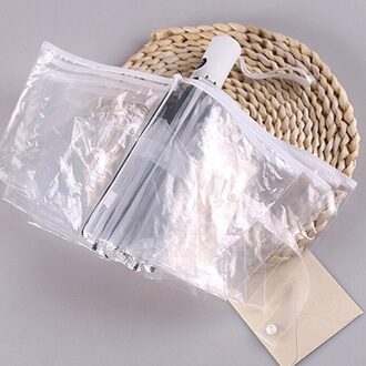 Transparante Automatische Paraplu Windbestendig Opvouwbare Automatische Paraplu Regen Zon Auto Winddicht Paraplu wit