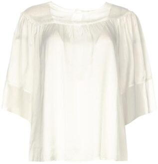 Transparante blouse Vivian  wit - XS,S,