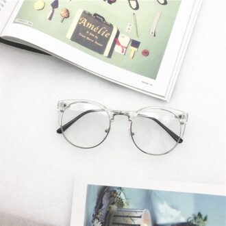 Transparante Brilmontuur Voor Mannen Vrouwen Glazen Anti-vermoeidheid Cat Eye Computer Brillen Mannen Retro Optische Lens
