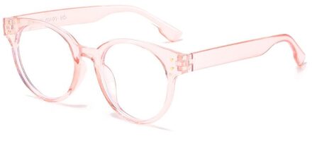 Transparante Computer Brilmontuur Vrouwen Mannen Anti Blauw Licht Ronde Eyewear Blokkeren Glazen Optische Spektakel Lenzenvloeistof 3