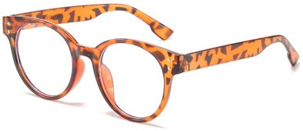 Transparante Computer Brilmontuur Vrouwen Mannen Anti Blauw Licht Ronde Eyewear Blokkeren Glazen Optische Spektakel Lenzenvloeistof 4