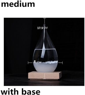 Transparante Druppel Glas Water Weer Storm Forecast Predictor Monitor Fles Barometer Home Decor Glazen Fles
