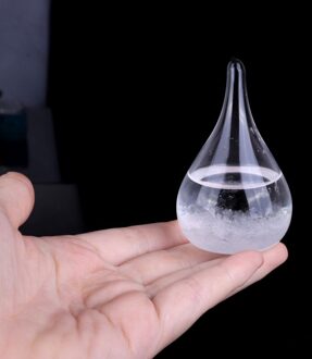 Transparante Druppel Storm Glas Weer Voorspeller Barometer Forecaster Crystal Decoratieve Flessen Voor Moeders Dag wit