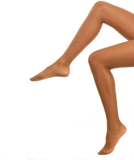 Transparante, elastische en bestendige kousen 04443 dames - maat L Beige