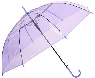 Transparante Grote Paraplu Lange Handvat Licht Helder Strand Paraplu Kinderen Regen Vrouwen Bruiloft Roze Guarda Chuva Regen Gear BY50YS lavendel