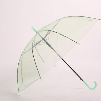 Transparante Grote Paraplu Lange Handvat Licht Helder Strand Paraplu Kinderen Regen Vrouwen Bruiloft Roze Guarda Chuva Regen Gear BY50YS licht grijs