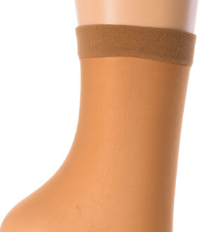 Transparante halfhoge sokken 2444 dames Beige