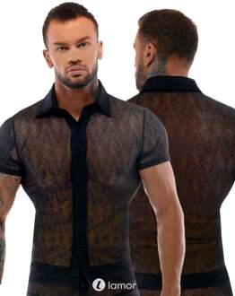 Transparante Heren shirt, SJ 2161656 - Maat:: S