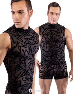 Transparante Heren shirt, SJ2161575 - Maat: S