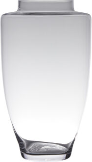 Transparante luxe grote vaas/vazen van glas 60 x 35 cm