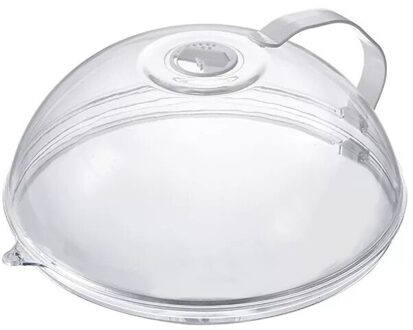Transparante Magnetron Cover Verwarming Isolatie Cover Stofdicht Olie-Proof Anti-Brandwonden Keuken Ronde Handvat Verse-Houden Deksel