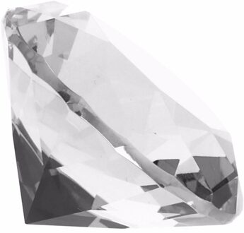 Transparante nep diamant 4 cm van glas