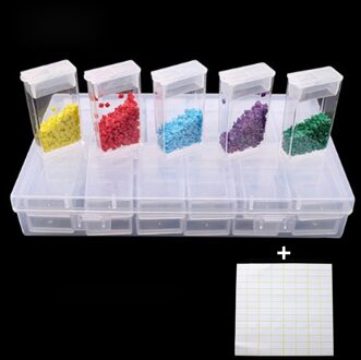 Transparante Opbergdoos Diamant Borduurwerk Opbergdoos Diamant Schilderen Accessoire Clear Case Kralen Carry Organizer 24 Grids