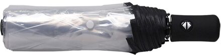 Transparante Paraplu Automatische Paraplu Regen Vrouwen Mannen Zon Regen Auto Paraplu Compact Vouwen Winddicht Stijl Clear U