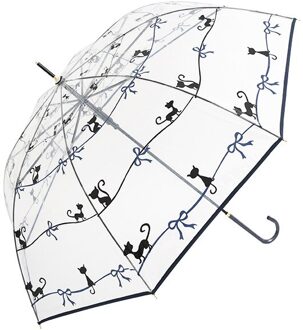 transparante parasols winddicht lange handvat kleine verse Sen regen dual-purpose straight handvat paraplu stijl 3