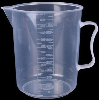 Transparante Plastic Grading Maatbeker, Gebruikt Voor Bakken Beker, Vloeistof Meten Pot Container. Keuken Meten Pot 1000ml