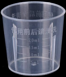 Transparante Plastic Grading Maatbeker, Gebruikt Voor Bakken Beker, Vloeistof Meten Pot Container. Keuken Meten Pot 20ml