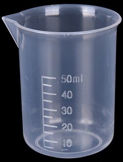 Transparante Plastic Grading Maatbeker, Gebruikt Voor Bakken Beker, Vloeistof Meten Pot Container. Keuken Meten Pot 50ml