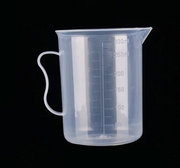 Transparante Plastic Meet Jug Schenktuit Oppervlak Keuken Laboratorium Maatbeker Schaal Koken Tool 20/30/50/300/500/1000 Ml 1stk 300ml