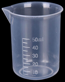 Transparante Plastic Meet Jug Schenktuit Oppervlak Keuken Laboratorium Maatbeker Schaal Koken Tool 20/30/50/300/500/1000 Ml 1stk 50ml